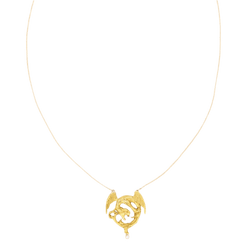 Collier Pendentif en or jaune et perle - Castafiore