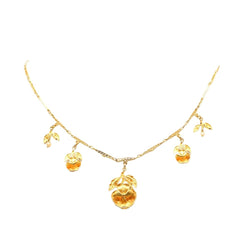 Collier Pendentif en or jaune et perles - Castafiore