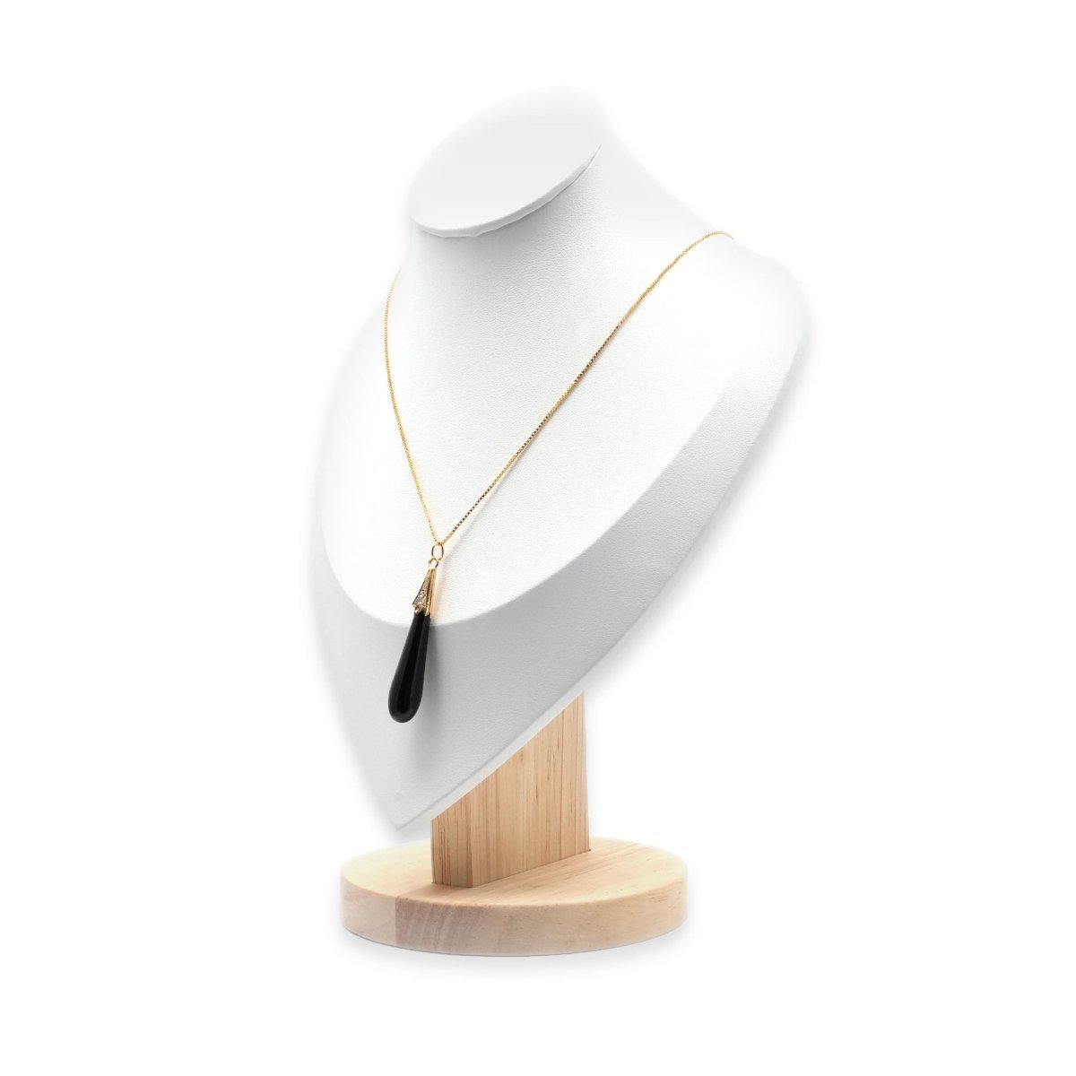 Collier Pendentif en or jaune, onyx et diamants - Castafiore