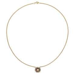 Collier Pendentif en or jaune, perles et diamants - Castafiore