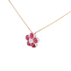 Collier Pendentif en or jaune, rubis et diamant - Castafiore