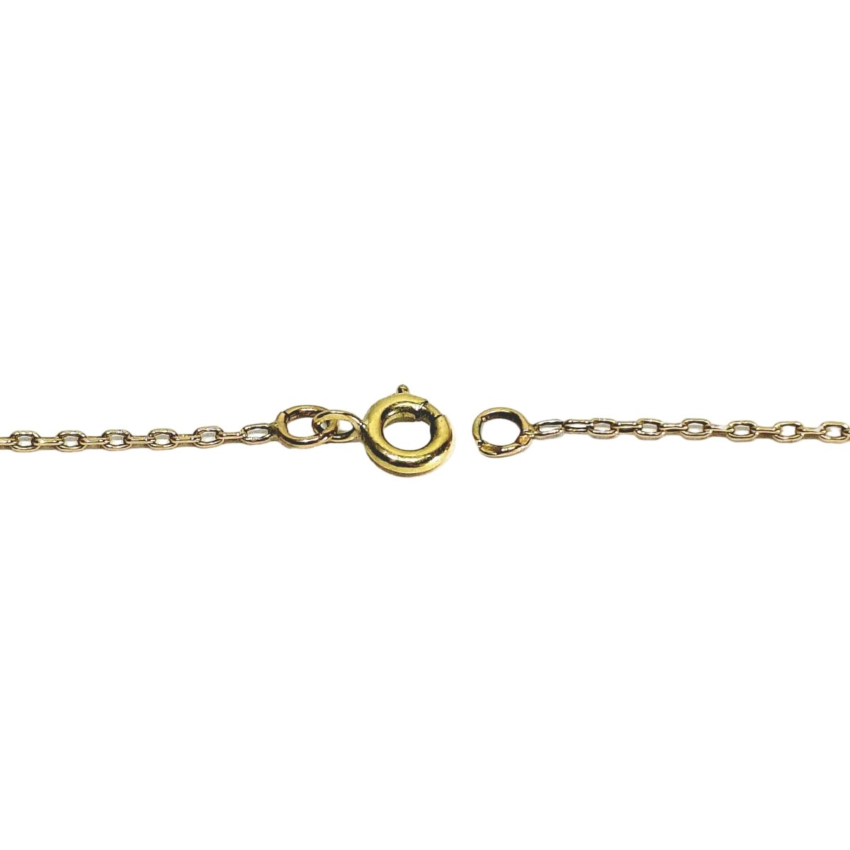 Collier Pendentif en or rose, porcelaine et diamant - Castafiore