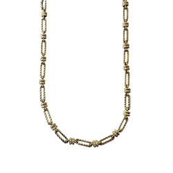 Collier Pendentif FRED en or jaune, chrysoprases et onyx - Castafiore