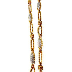 Collier Pendentif FRED en or jaune et diamants - Castafiore