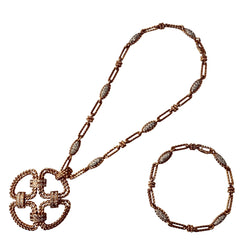 Collier Pendentif FRED en or jaune et diamants - Castafiore