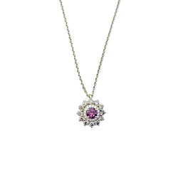 Collier Pendentif GEMMYO "Lefkos Camaïeux" en or jaune, tourmaline et diamants - Castafiore