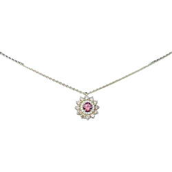Collier Pendentif GEMMYO "Lefkos Camaïeux" en or jaune, tourmaline et diamants - Castafiore