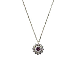 Collier Pendentif GEMMYO "Lefkos Camaïeux" en or jaune, tourmaline et diamants - Castafiore