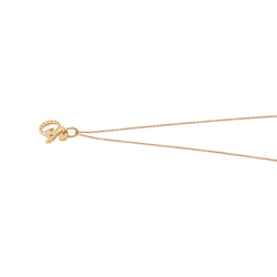 Collier Pendentif GINETTE NY "20" en or rose et diamants - Castafiore