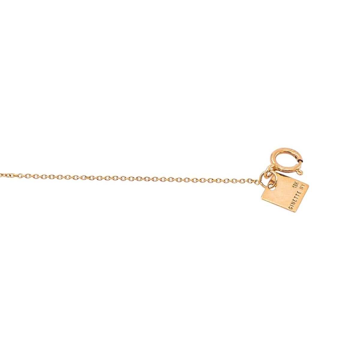 Collier Pendentif GINETTE NY "20" en or rose et diamants - Castafiore