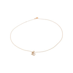 Collier Pendentif GINETTE NY "20" en or rose et diamants - Castafiore