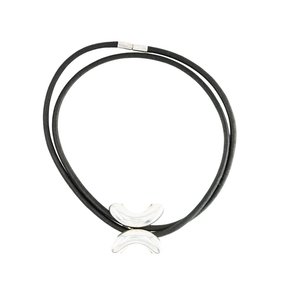 Collier Pendentif HERMÈS "Lima" en argent - Castafiore