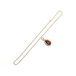 Collier Pendentif H.STERN en or jaune, citrine et diamants - Castafiore