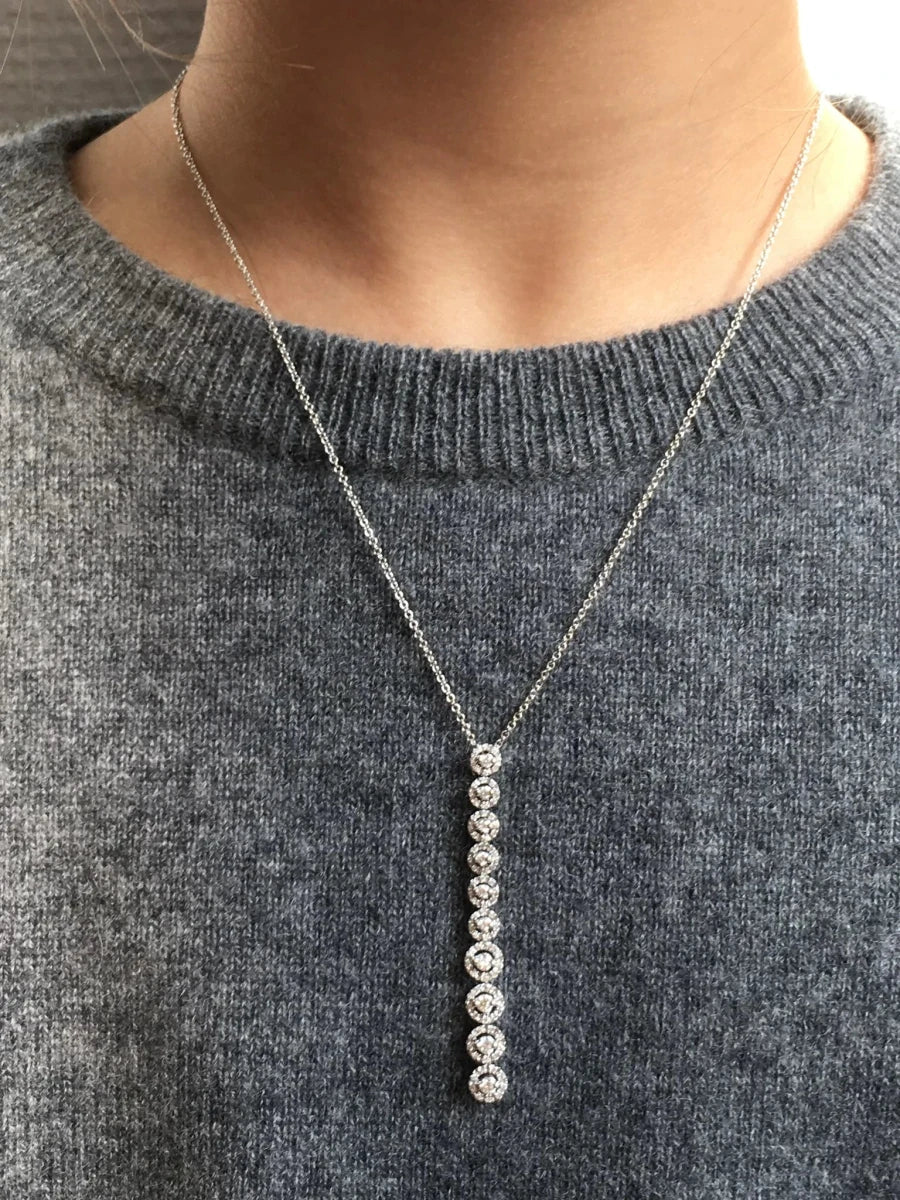 Collier Pendentif LÉO PIZZO en or blanc et diamants - Castafiore