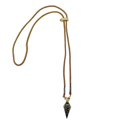 Collier Pendentif MARIE LICHTENBERG "In Stars We Trust" en or jaune et diamants - Castafiore