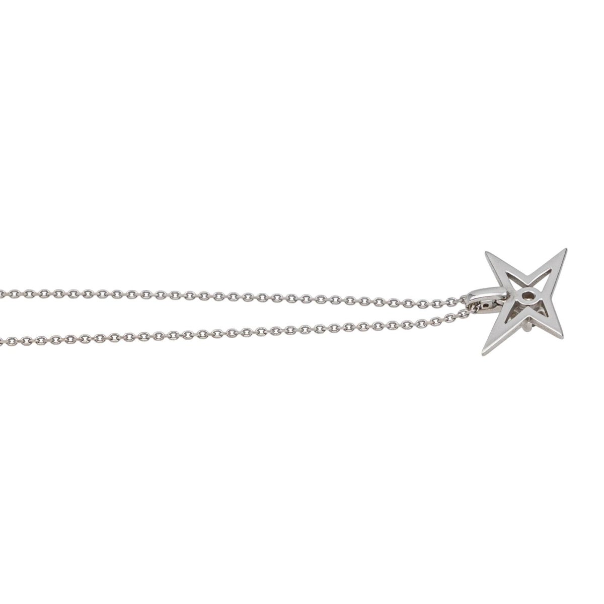 Collier Pendentif MAUBOUSSIN "Ma Princesse à moi" en or blanc et diamants - Castafiore