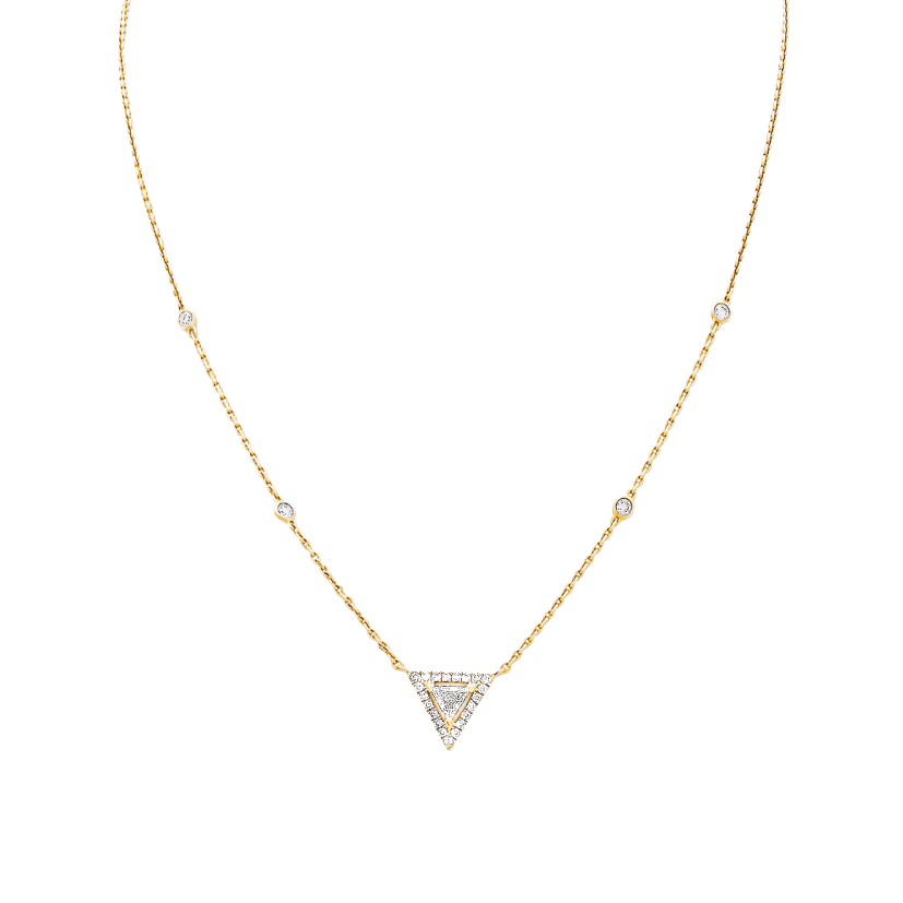 Collier Pendentif MESSIKA "Théa" en or rose et diamants - Castafiore