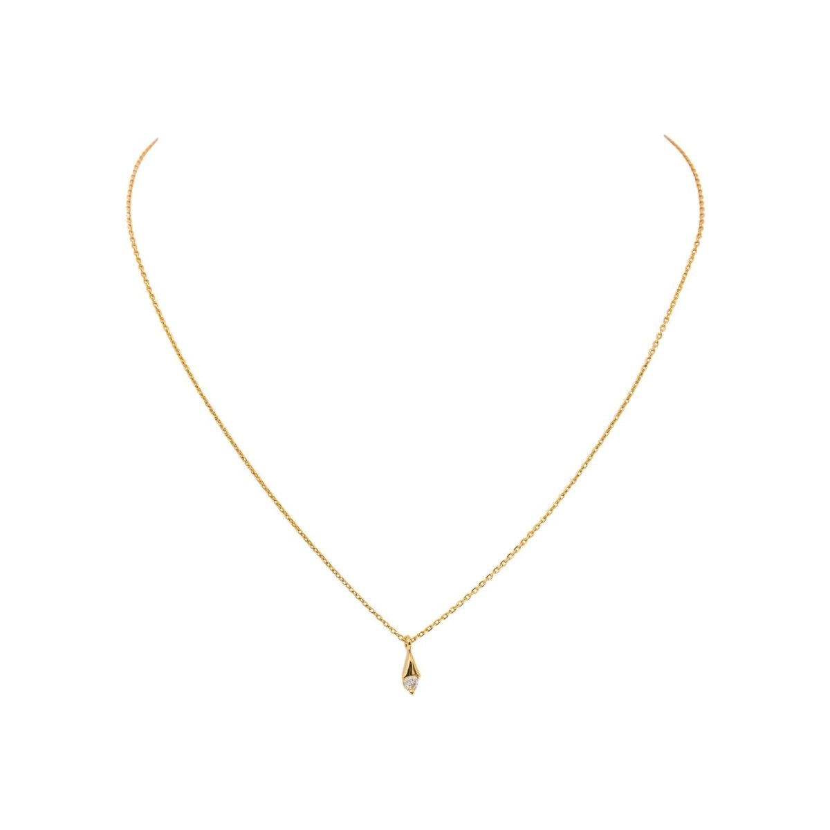 Collier Pendentif Or jaune Diamant - Castafiore