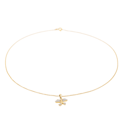 Collier Pendentif Or jaune Diamant - Castafiore