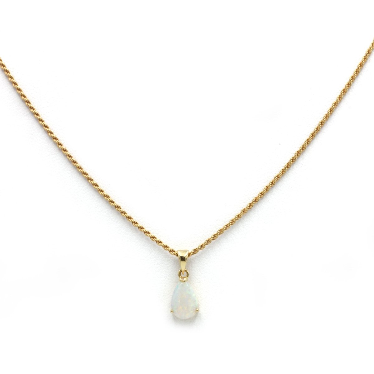 Collier pendentif - Or jaune & Opale - Castafiore