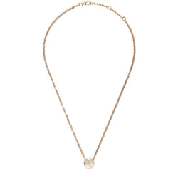 Collier Pendentif POMELLATO "Knot Collection" en or blanc, or rose et topaze - Castafiore