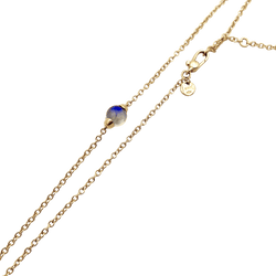Collier Pendentif POMELLATO "M'ama non M'ama" en or rose, pierre de lune, argent et saphirs - Castafiore