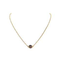 Collier Pendentif POMELLATO "M'ama non M'ama" en or rose, pierre de lune, argent et saphirs - Castafiore