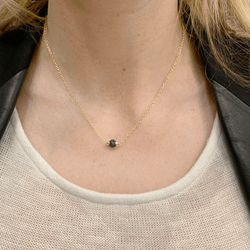 Collier Pendentif POMELLATO "M'ama non M'ama" en or rose, pierre de lune, argent et saphirs - Castafiore