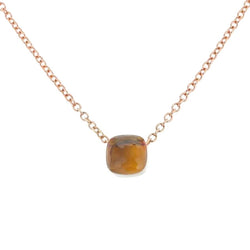 Collier Pendentif POMELLATO "Nudo" en or blanc, or rose et citrine - Castafiore
