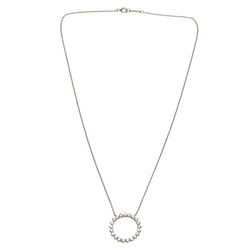 Collier Pendentif TIFFANY & CO. "Open Circle" en platine et diamants - Castafiore