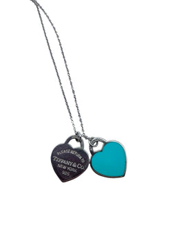 Collier Pendentif TIFFANY & CO. "Return to Tiffany" en argent et émail - Castafiore