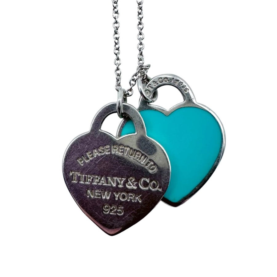 Collier Pendentif TIFFANY & CO. "Return to Tiffany" en argent et émail - Castafiore