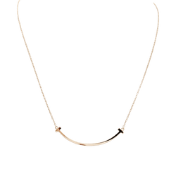 Collier Pendentif TIFFANY & CO. "Tiffany T Smile" en or jaune - Castafiore
