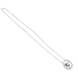 Collier Pendentif VAN CLEEF & ARPELS "Boutonnière" en or blanc et diamants - Castafiore