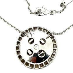 Collier Pendentif VAN CLEEF & ARPELS "Boutonnière" en or blanc et diamants - Castafiore