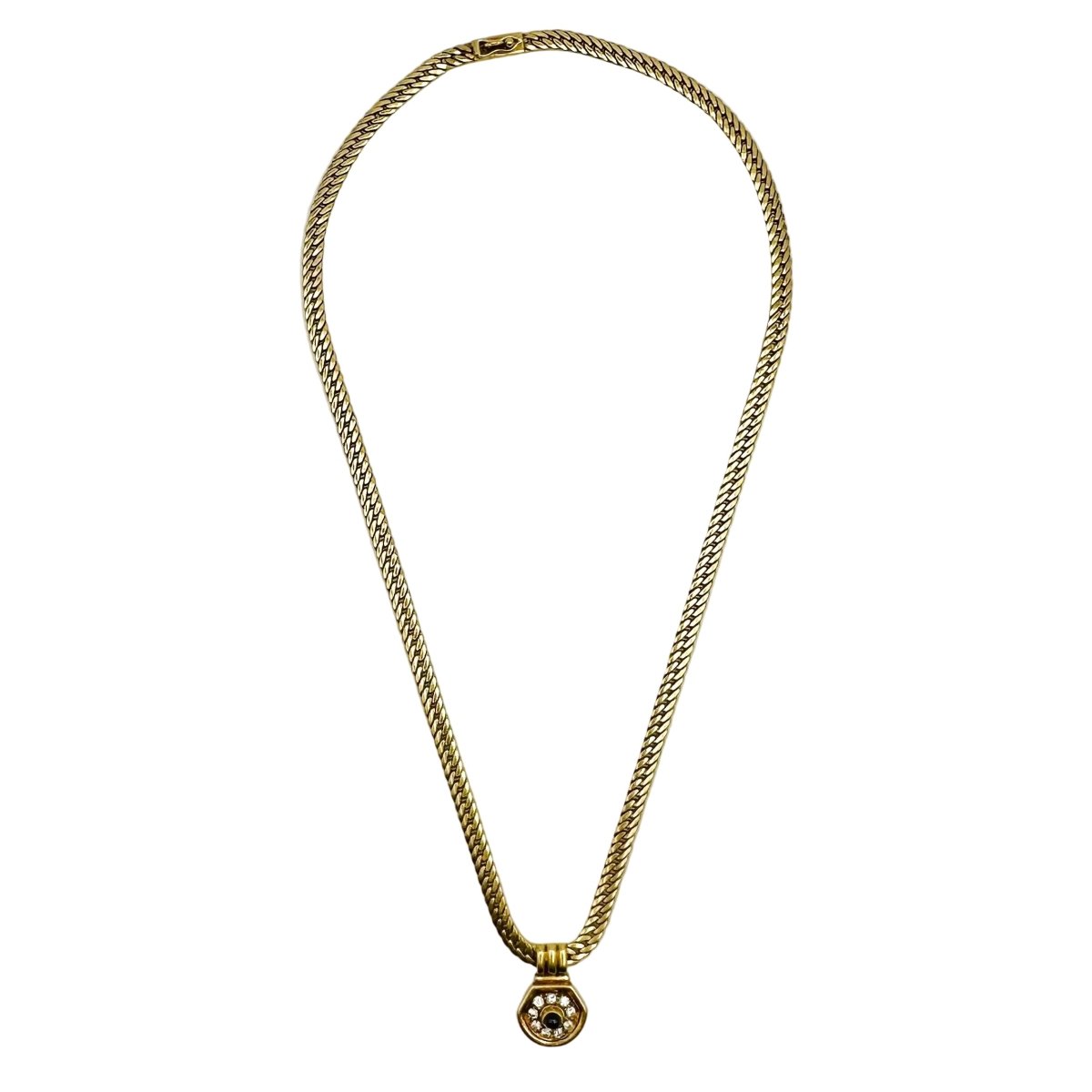 Collier Pendentif VAN CLEEF & ARPELS en or jaune, saphir et diamants - Castafiore