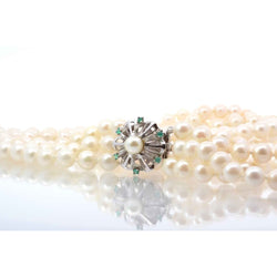 Collier perles de culture trois rangs - Castafiore