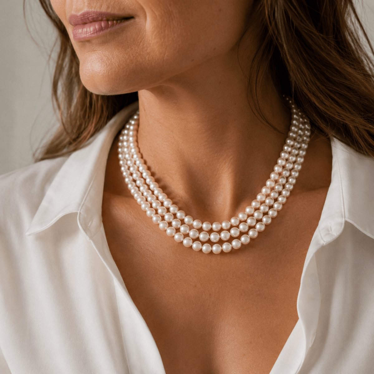 Collier Perles en or blanc - Castafiore