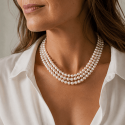 Collier Perles en or blanc - Castafiore
