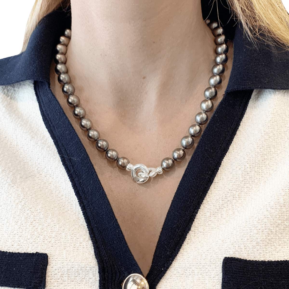 Collier Perles en or blanc - Castafiore