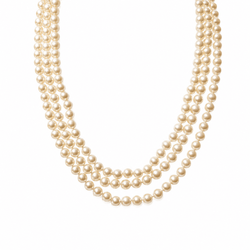 Collier Perles en or blanc et diamants - Castafiore