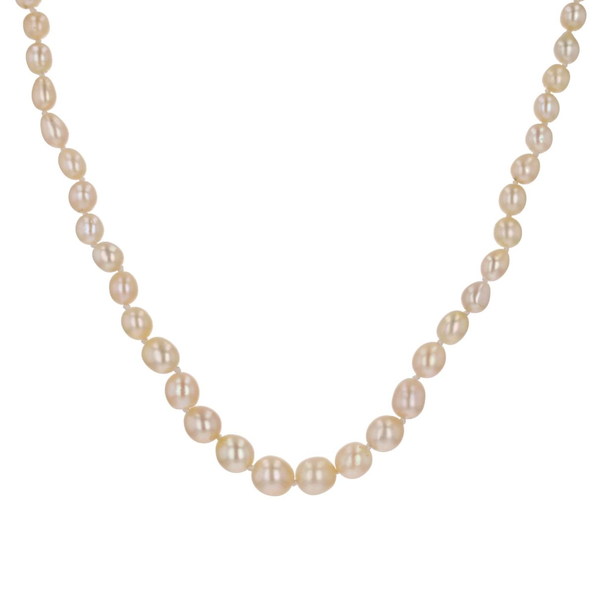 Collier Perles en or blanc, platine et diamants - Castafiore