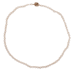 Collier Perles en or jaune et diamants - Castafiore
