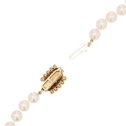 Collier Perles en or jaune et diamants - Castafiore