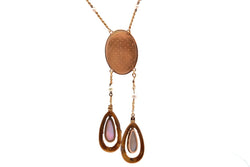 Collier perles fines et miniature en or - Castafiore