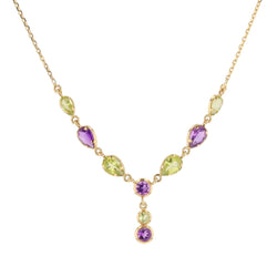 Collier pierres fines en or jaune et pierres fines - Castafiore