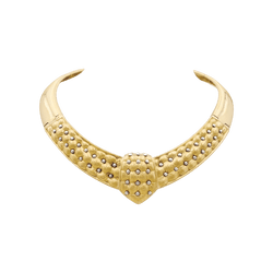 Collier Plastron en or jaune - Castafiore