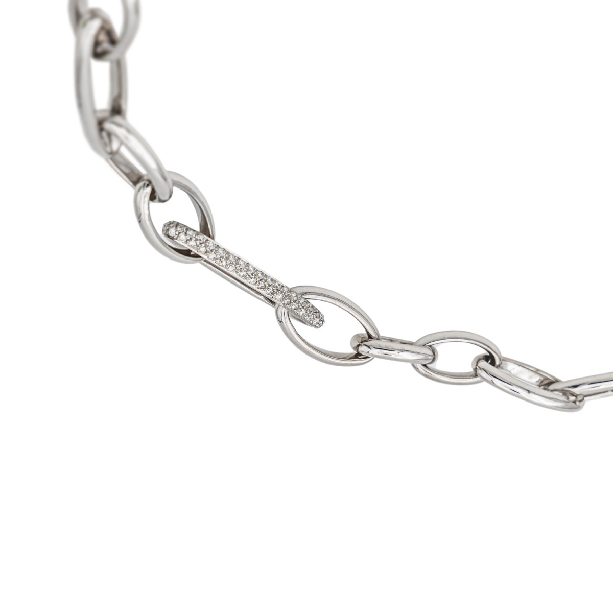 Collier Pomellato Chaîne Iconica Or blanc Diamant - Castafiore