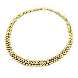 Collier Ras de Cou BOUCHERON "Grains de Raisin" en or jaune - Castafiore