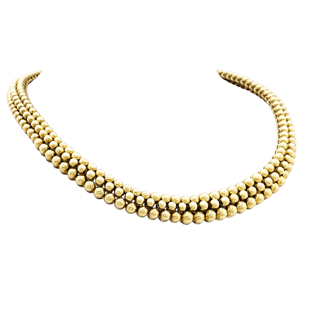 Collier Ras de Cou BOUCHERON "Grains de Raisin" en or jaune - Castafiore